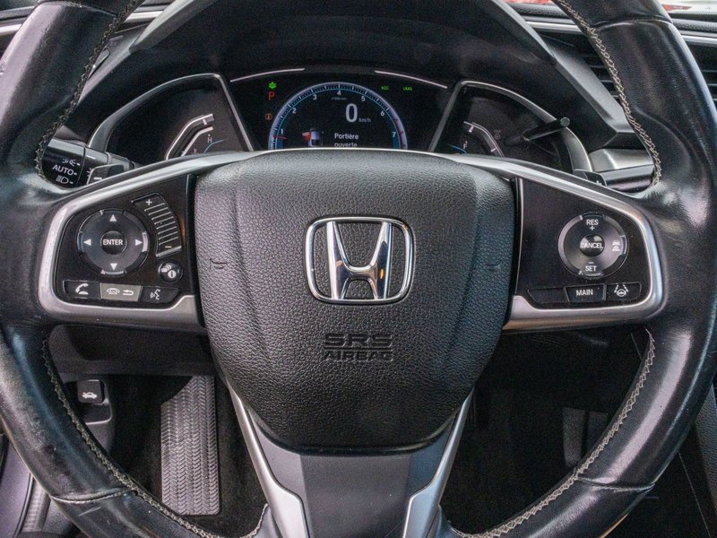 2017 Honda Civic Coupe TOURING COUPE TURBO CUIR TOIT 1 OWNER NO CARFAX CLAIM