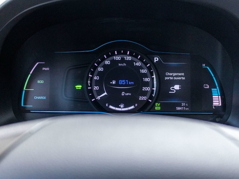 2018 Hyundai Ioniq Electric Plus SE AUTOM GRIS BAS KILO NO CARFAX CLAIM