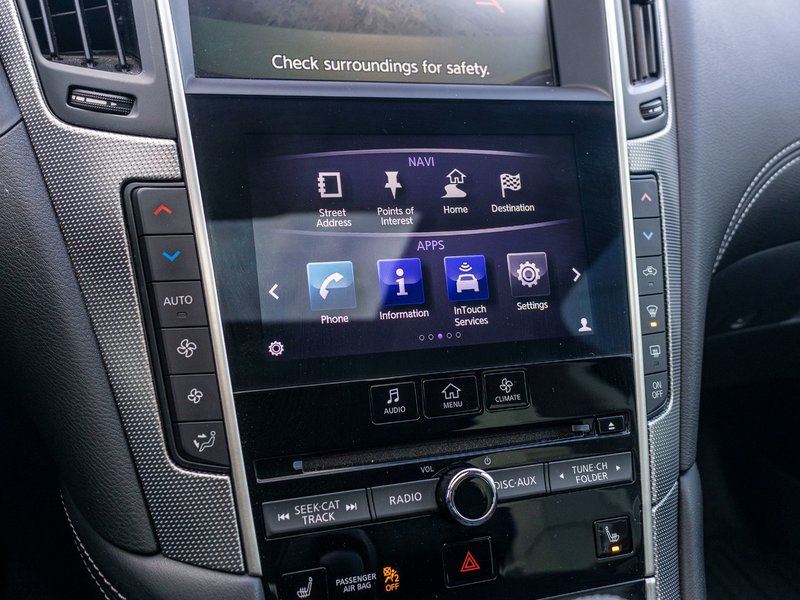 Infiniti Q50 S 3.0T AWD BLANC CUIR NOIR BAS KILO 2019