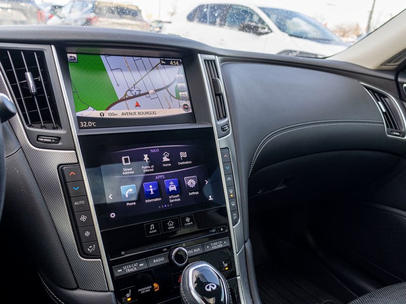 Infiniti Q50 S 3.0T AWD BLANC CUIR NOIR BAS KILO 2019