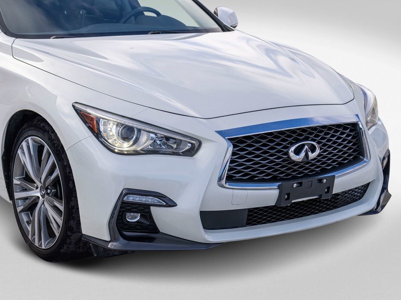Infiniti Q50 S 3.0T AWD BLANC CUIR NOIR BAS KILO 2019