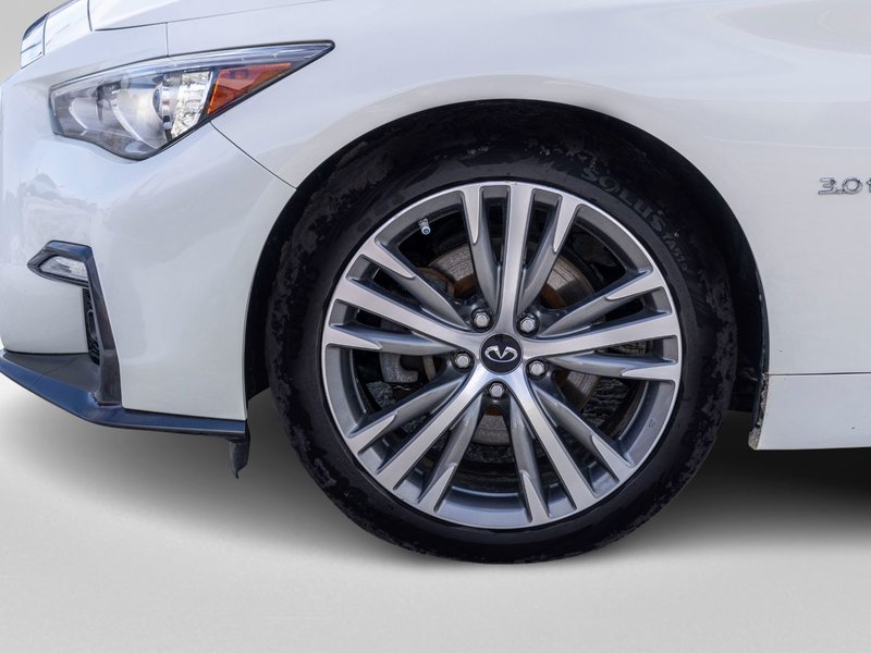 Infiniti Q50 S 3.0T AWD BLANC CUIR NOIR BAS KILO 2019