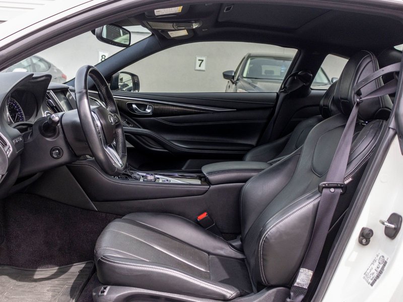 2017 Infiniti Q60 3.0t AWD BLANC CUIR TOIT NAV NO CARFAX CLAIM