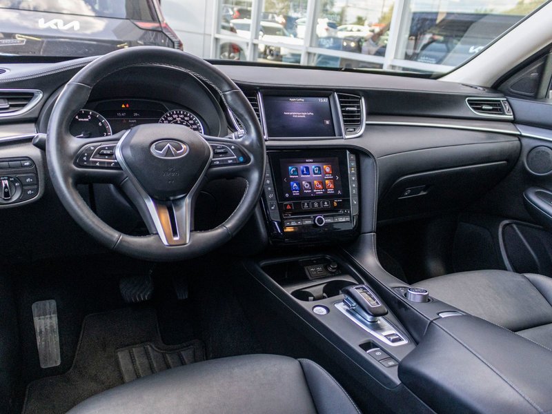 2023 Infiniti QX50 PURE AWD CUIR TOIT NOIR 1 OWNER LOW KMS