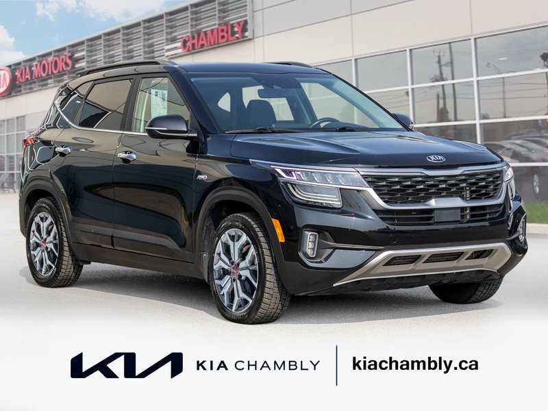 2021 Kia Seltos SX TURBO AWD CUIR TOIT NAV 1 OWNER NO CARFAX CLAIM