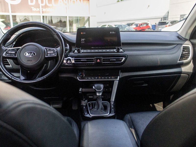 2021 Kia Seltos SX TURBO AWD CUIR TOIT NAV 1 OWNER NO CARFAX CLAIM