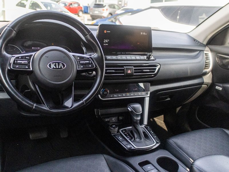 2021 Kia Seltos SX TURBO AWD CUIR TOIT NAV 1 OWNER NO CARFAX CLAIM