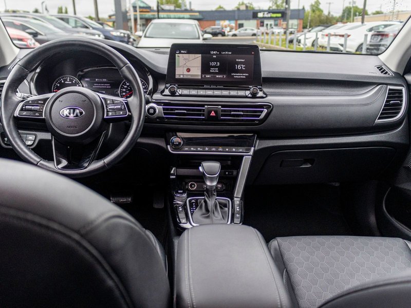 Kia Seltos EX PREMIUM AWD CUIR TOIT 2021 PAS DE RECLAMATION AU CARFAX