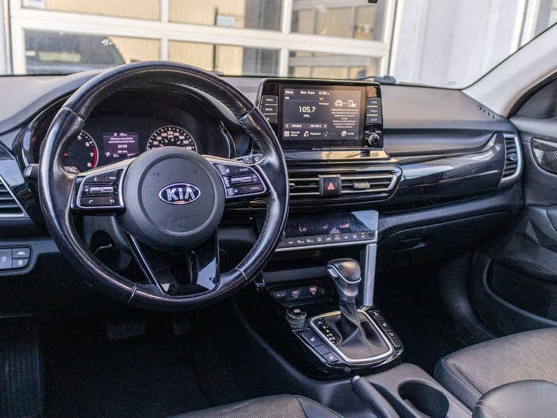 2021 Kia Seltos EX AWD AUTOM CUIR TOIT BAS KILO 1 OWNER NO CARFAX CLAIM