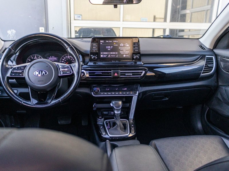 2021 Kia Seltos EX AWD AUTOM CUIR TOIT BAS KILO 1 OWNER NO CARFAX CLAIM