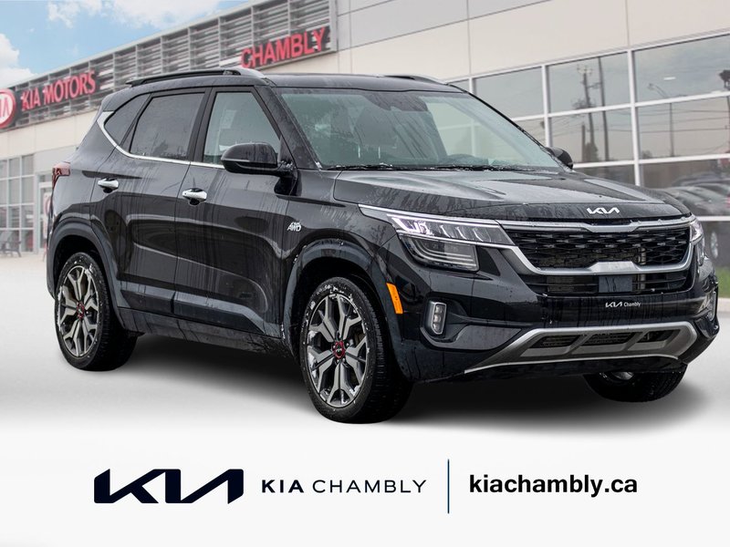 Kia Seltos SX TURBO AWD CUIR TOIT NAV 2022 1 PRORPIO PAS DE RECLAMATION AU CARFAX