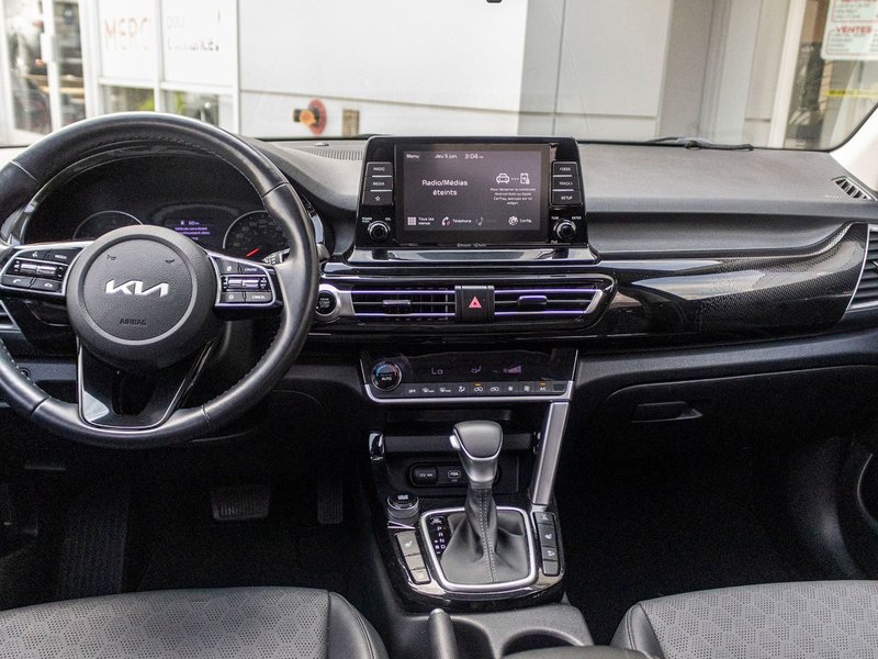 Kia Seltos EX AWD CUIR TOIT BAS KILO 2023 1 PROPRIO PAS DE RECLAMATION AU CARFAX