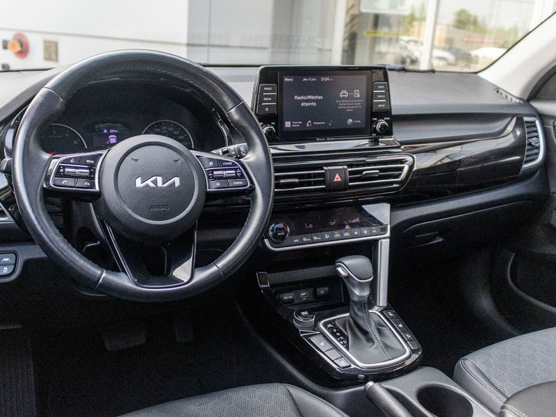 Kia Seltos EX AWD CUIR TOIT BAS KILO 2023 1 PROPRIO PAS DE RECLAMATION AU CARFAX