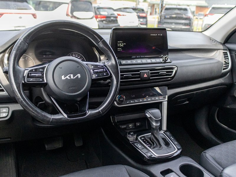 2023 Kia Seltos SX TURBO BLEU CUIR TOIT NAV 1 OWNER NO CARFAX CLAIM