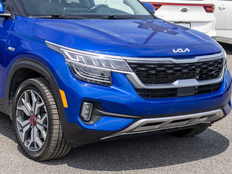2023 Kia Seltos SX TURBO BLEU CUIR TOIT NAV 1 OWNER NO CARFAX CLAIM