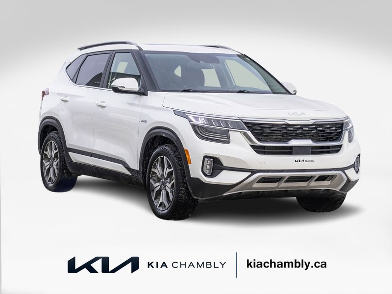 Kia Seltos EX PREMIUM AWD BLANC CUIR TOIT 2023 1 PROPRIO