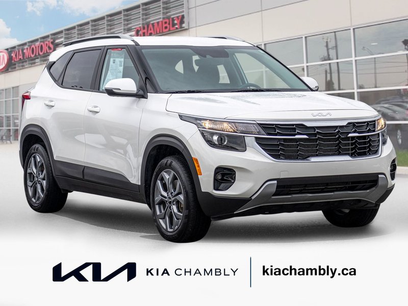Kia Seltos LX AWD BLANC BAS KILO 2024 1 PROPRIO PAS DE RECLAMATION AU CARFAX