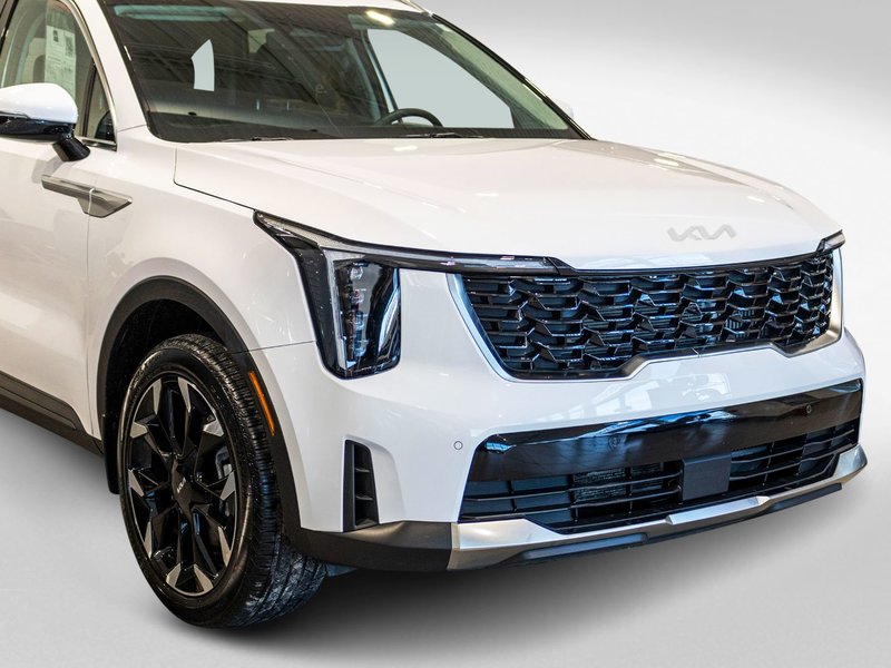 Kia SORENTO EX 2.5T AWD (PREM PAINT) EX AWD BLANC CUIR NOIR 977KM WOW 2025 EN INVENTAIRE