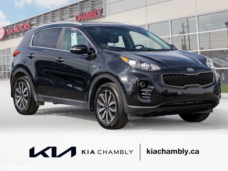 Kia Sportage EX CUIR AWD NOIR 2019 1 PROPRIO PAS DE RECLAMATION AU CARFAX