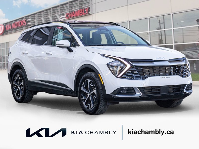 Kia Sportage EX AWD BLANC CUIR TOIT NAV 38001KM 2024 1 PROPRIO PAS DE RECLAMATION AU CARFAX