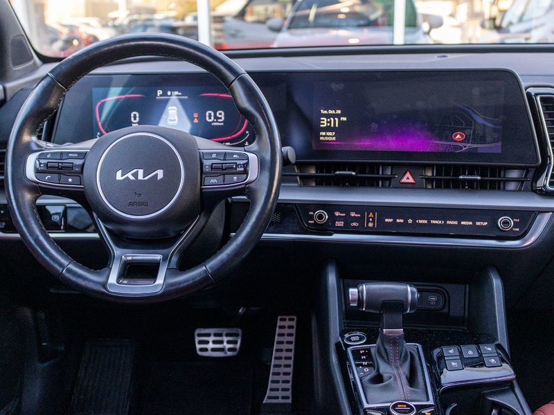 Kia Sportage EX PREMIUM BLANC CUIR ROUGE WOW 2025 PAS DE RECLAMATION AU CARFAX