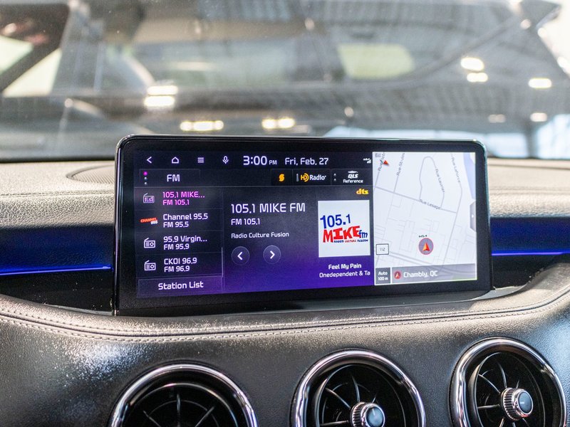 2023 Kia Stinger GT ELITE GRIS MAT CUIR ROUGE WOW 1 OWNER NO CARFAX CLAIM