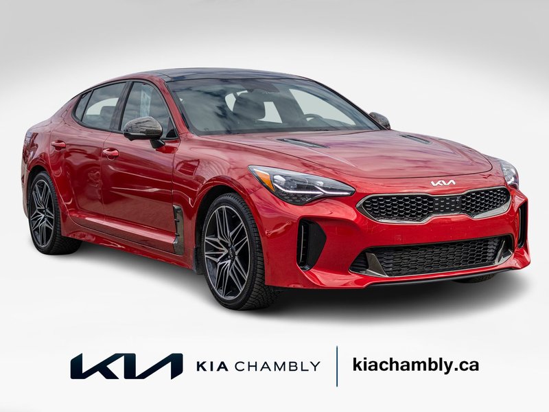 2023 Kia Stinger GT ELITE AWD CUIR TOIT ROUGE BAS KILO 1 OWNER