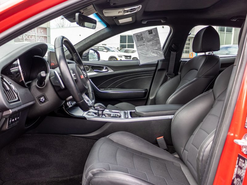 2023 Kia Stinger GT ELITE AWD CUIR TOIT ROUGE BAS KILO 1 OWNER