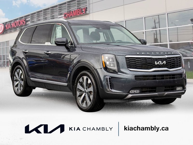 Kia Telluride SX AWD CUIR TOIT NAV 2022 PAS DE RECLAMATION AU CARFAX
