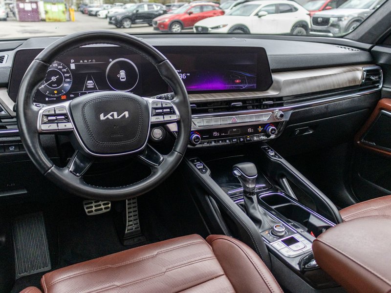 Kia Telluride SX LIMITED BLANC CUIR ROUGE RARE 2023
