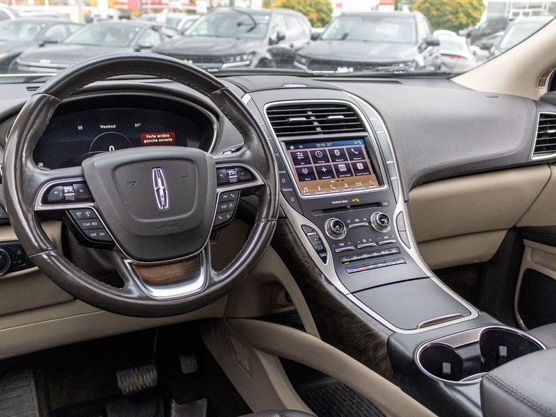 2019 Lincoln Nautilus RESERVE AWD BLANC CUIR TOIT NAVI NO CARFAX CLAIM