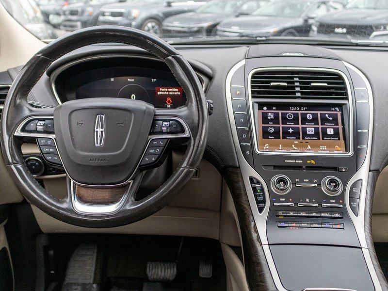2019 Lincoln Nautilus RESERVE AWD BLANC CUIR TOIT NAVI NO CARFAX CLAIM