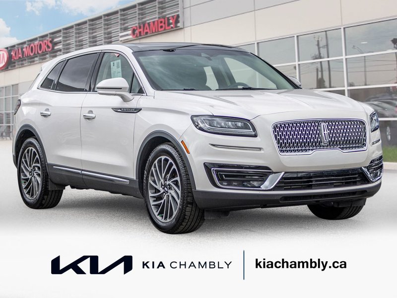 2019 Lincoln Nautilus RESERVE AWD BLANC CUIR TOIT NAVI NO CARFAX CLAIM