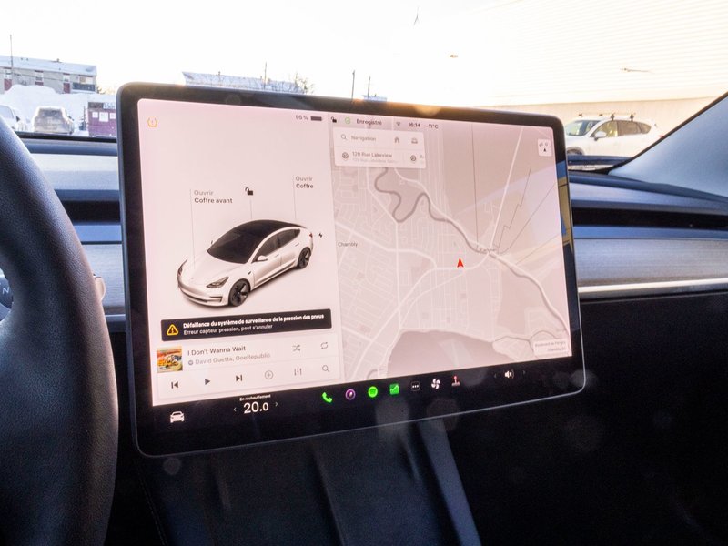 2021 Tesla Model 3 SR BLANC CUIR TOIT NO CARFAX CLAIM