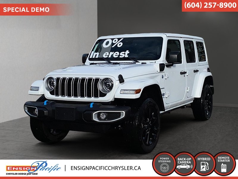 2024 Jeep Wrangler 4xe Sahara Adventure Without Limits. Electrified Wrangler Capability.