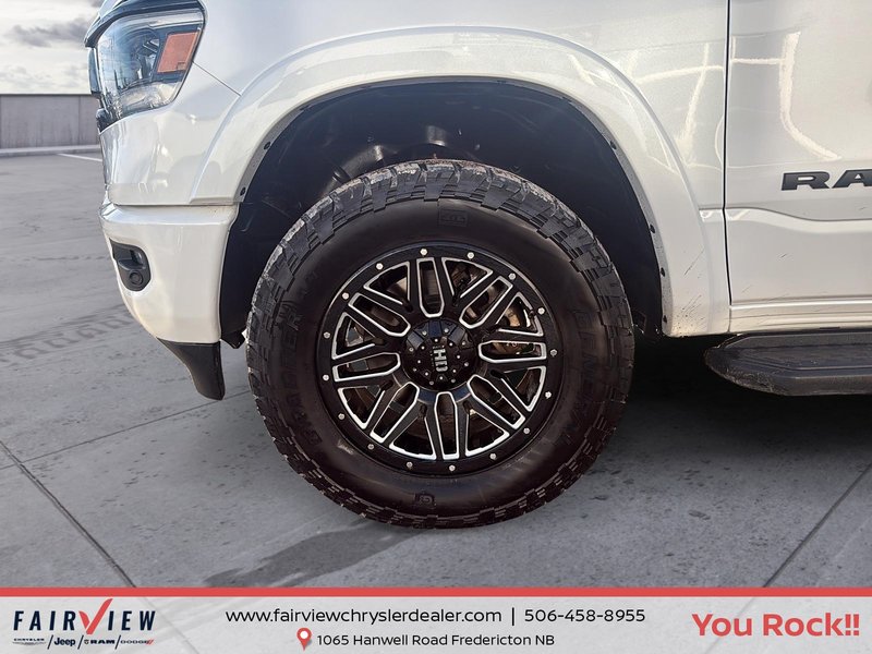 2022 Ram 1500 Laramie Sport package, 35 inch tire wheel package, fox lift kit