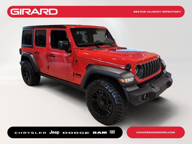 2026 Jeep Wrangler 4-Door SPORT S EDITION 100E * KO3 * MAGS HD * CUIR CUSTOM