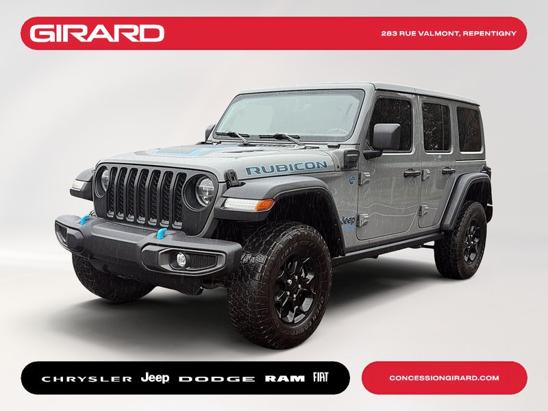 Jeep Wrangler 4xe Unlimited Rubicon 2021 SIÈGES+VOLANT CHAUFFANTS, 2 TOITS, 4X4