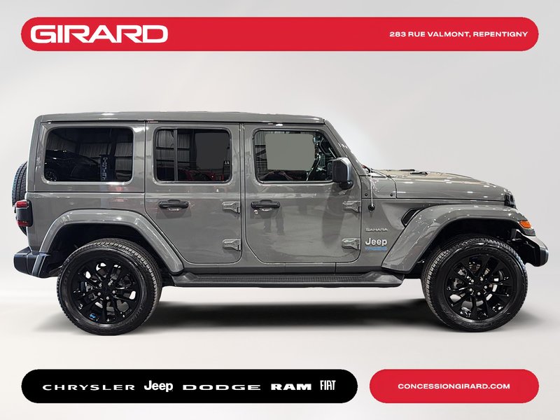 Jeep Wrangler 4xe Unlimited Sahara 2022 TOIT SKY, HYBRIDE, ENC. TEMPS FROID