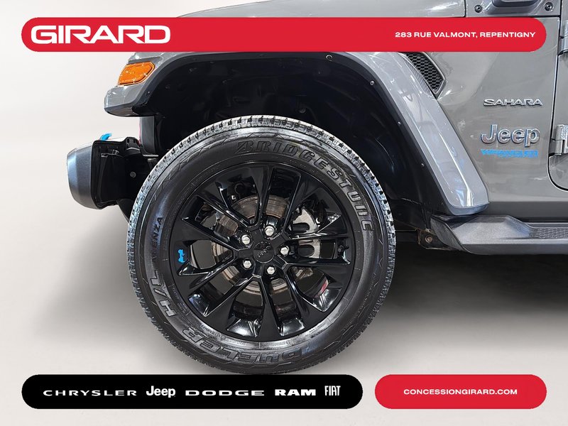 Jeep Wrangler 4xe Unlimited Sahara 2022 TOIT SKY, HYBRIDE, ENC. TEMPS FROID