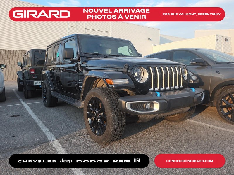 Jeep Wrangler 4xe Unlimited Sahara 2022 TOIT SKY, HYBRIDE, ENS. TEMPS FROID