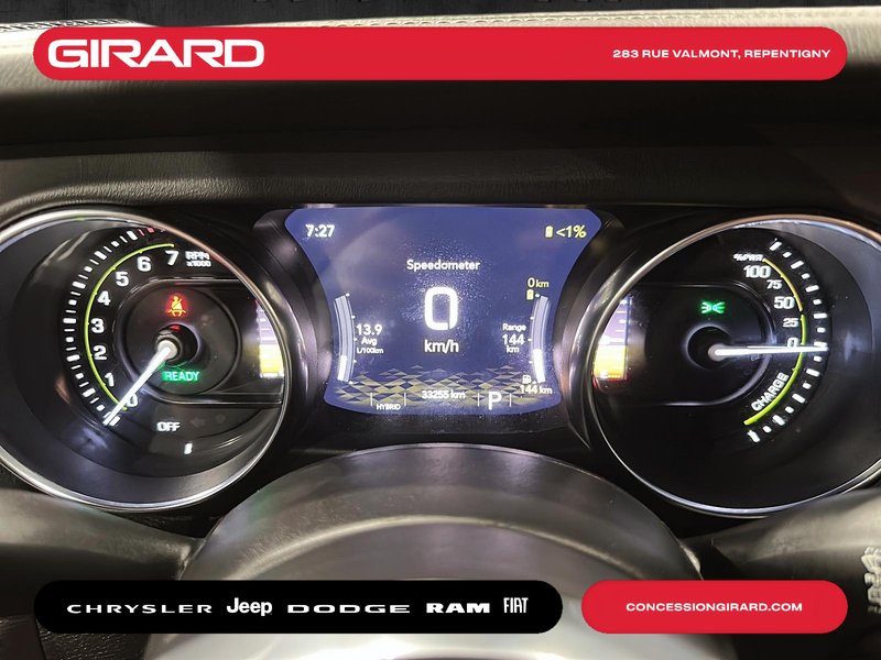 Jeep Wrangler 4xe Unlimited Sahara 2022 **TOIT SKY**GROUPE TECHNO**AUDIO ALPINE**CUIR MCKINLEY**