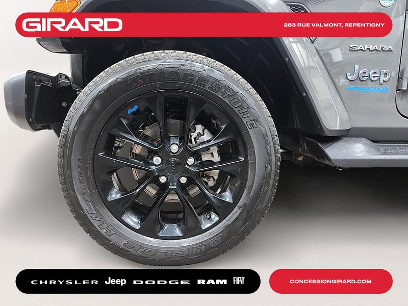 Jeep Wrangler 4xe Unlimited Sahara 2022 **TOIT SKY**GROUPE TECHNO**AUDIO ALPINE**CUIR MCKINLEY**