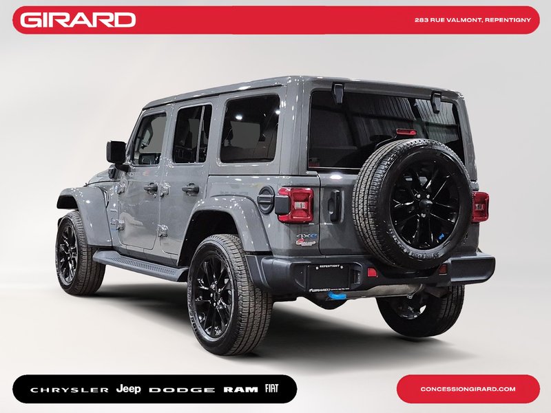Jeep Wrangler 4xe Unlimited Sahara 2022 **JAMAIS ACCIDENTÉ**1 PROPRIÉTAIRE**AUDIO ALPINE**CUIR MCKINLEY**