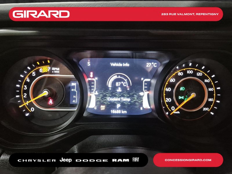 Jeep Wrangler Rubicon 2026 **JAMAIS ACCIDENTÉ**DIFF. 4.10**MAGS 17 POUCE**ATTACHE REMORQUE**