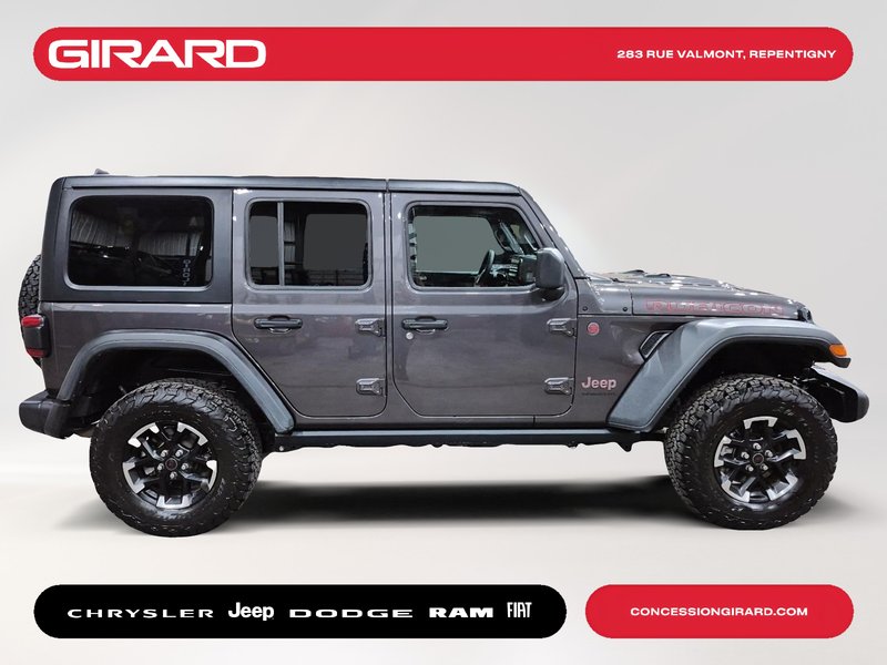 Jeep Wrangler Rubicon 2026 **JAMAIS ACCIDENTÉ**DIFF. 4.10**MAGS 17 POUCE**ATTACHE REMORQUE**