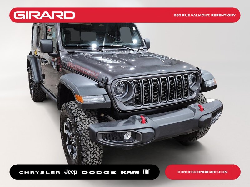 Jeep Wrangler Rubicon 2026 **JAMAIS ACCIDENTÉ**DIFF. 4.10**MAGS 17 POUCE**ATTACHE REMORQUE**