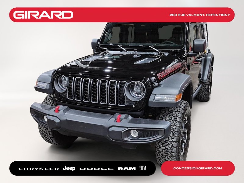 Jeep Wrangler Rubicon 2026 **JAMAIS ACCIDENTÉ**DIFF. 4.10**MAGS 17 POUCE**ATTACHE REMORQUE**