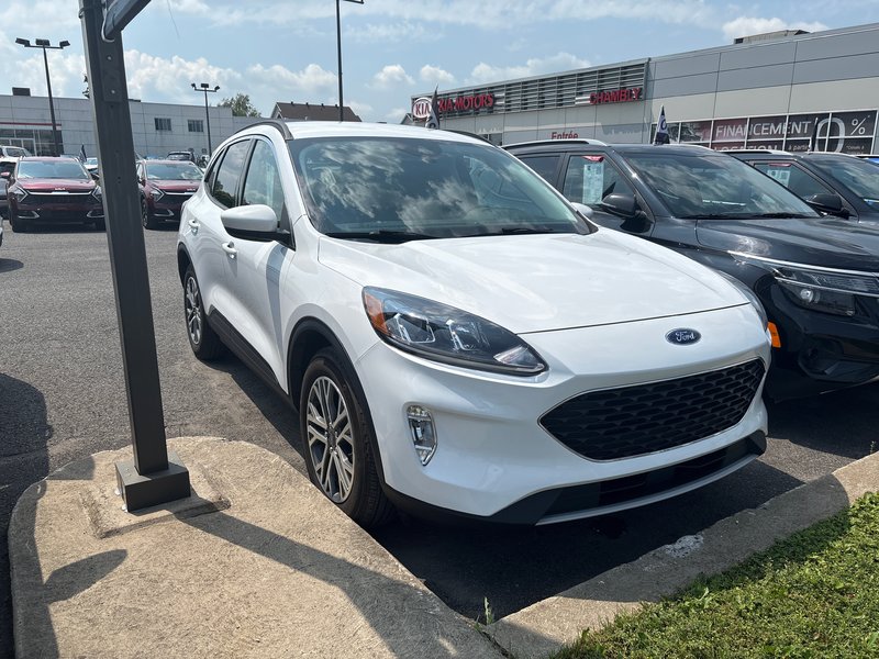 Ford Escape SEL HYBRID BLANC CUIR NOIR 33465KM 2021 PAS DE RECLAMTION AU CARFAX