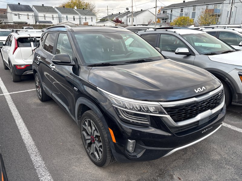 Kia Seltos SX TURBO AWD CUIR TOIT NAV 2022 1 PRORPIO PAS DE RECLAMATION AU CARFAX